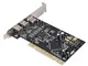 Oumij1 Adattatore per Scheda Controller PCI 3 Porte Firewire 800 1394 b/a (2B1A) Scheda di...