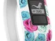 Garmin Vivofit Jr Activity Tracker per Bambini Cinturino Regolabile Real Flower Bianco 4 e...