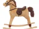 Cavallo a dondolo donato, con movimento e suoni Beige