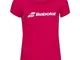 Babolat Exercise Tee Girl, Maglietta Unisex-Bambini, Rosa Rosso Melange, 10-12 Años