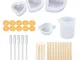 iSuperb 40 Pezzi Resina Stampo in Silicone Strumento Kit per DIY Gioielli Cristallo Resin...