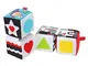 Fisher-Price- Soffici Cubi Gira e Impara, Giocattolo per Apprendimento Sensoriale dei Bamb...