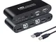 AIMOS Switch KVM HDMI, USB Commutatore 2 Computer Condividono Tastiera e Mouse Supporto 4K...