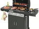 Campingaz 3 Series LS Plus Dual Gas Barbecue Gas, BBQ con 2 Grill, 3 Bruciatori in Acciaio...