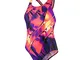 Speedo Fractal Glaze Placement Powerback Costume da Bagno, Donna, Multicolore (Fractal Gla...