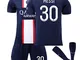 Pkouocry Kit Maglia Calcio, Taglie da Bambino e Adulto Maglia da Calcio Uomo Maglia da Cal...