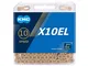 KMC X10el Chain, Catena Unisex Adulto, Gold, 1/2" x 11/128"