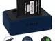 Batteria + Caricabatteria doppio (USB) per Panasonic DMW-BCK7 - Lumix DMC-FS40, FS45. - FT...