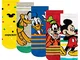 Disney Calzini Confezione da 5 per Ragazzi Mickey Mouse Multicolore 27-30