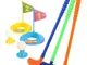 Set da golf per bambini - 3 mazze, 2 buche di pratica con bandiere, 2 palline - kit per ba...