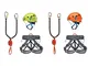 Climbing Technology Kit Ferrata Premium Galaxy, Set Unisex Adulto, Multicolore, Taglia Uni...