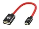 ANNNWZZD Adattatore da Micro HDMI maschio a HDMI femmina, cavo che supporta 1080P, 3D, 4K,...