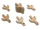 Coskiss 10pcs Lovely Cartoon Legno Massaggiagengive Pure Natural Animal Cactus Shape Baby...