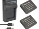 Newmowa® DMW-BCM13 Batteria (confezione da 2) e Portable Micro USB Caricatore kit per Pana...