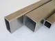 B&T Metall Tubo quadrato in acciaio inox, 30 x 30 x 2 mm, V2A (1.4301), rettificato K240,...