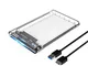 ORICO Enclosure Esterna da USB 3.0 a SATA III Hard Disk Esterno per HDD SATA da 2,5 Pollic...