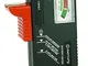 Xiton Mercury Tester Batteria per AA, AAA, PP3 e Pile a Bottone