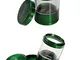 SF Black Leaf Shaker & Grinder, macina erbe 5 pezzi verde (Ø 56 mm; H: 92 mm.