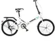 Rmoon Bici Pieghevole 20 Pollici Mini Bicicletta Pieghevole Portatile Leggera Pieghevole p...