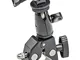 EXSHOW Supporto Camera Moto per GoPro, 360° Alluminio Metallo Supporto Bici Bicicletta Mot...