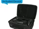 Khanka - Custodia rigida da viaggio per microfono USB Blue Yeti, filtro antisoffio e antip...