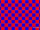 Blu e Rosso a scacchi bandiera 5 'X3'