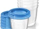 Philips Avent SCF619/05 Contenitori per Latte Materno, 180 ml, Confezione da 5 Pezzi