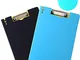 Cartella Portablocchi 2 PZ Portablocco A4 con Copertina e Pinza, A4 Plastic Clipboard, Por...