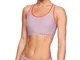 Under Armour Mid Keyhole, Reggiseno Sportivo Donna, Rosa Fucsia (Pink Fog), L