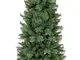 Albero di Natale Artificiale Slim Stretto Piccolo Verde Folto Alleghe 210 cm