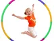 MXJFYY Hula Hoop per Bambini, Cerchio per Esercizi Fitness Regolabile Rimovibile per Ginna...