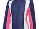 rh+ IND2849 825XL, Zero W Jacket Donna, Blue/White/Pop Pink, XL