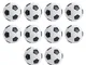 LATRAT Mini Palline da Calcio Balilla, 10 Pezzi Mini Palline da Calcio Balilla 32mm Access...