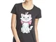 Disney Maglietta da Donna Aristocats Marie Pure Cutie Loose Fit Cotton Black - M