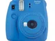 Fujifilm Instax Mini 9 Cobalt Blue Fotocamera Istantanea per Foto Formato 62x46 mm, Blu