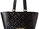 Love Moschino Jc4200pp0a, Borsa Tote Donna, Nero (Black Quilted), 40x20x12 cm (W x H x L)