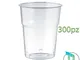 Palucart® 300 Bicchieri plastica Rigida 250cc Plastic Cups Bicchiere di plastica per Birra...