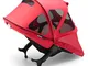 Bugaboo - Tenda parasole Donkey Breezy, colore: Rosso fluo