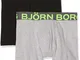 Björn Borg Shorts Neon Noos 2P Boxer a Pantaloncino, H108cy Grigio Melange, S Uomo