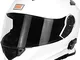 Origine Helmets 204271718100002 Delta Solid Casco Apribile con Bluetooth Integrato, Bianco...