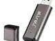 aLLreLi 16GB [2-in-1] USB Spy Registratore audio e memoria per Mac e PC Digital Voice Reco...