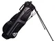 Longridge 6' WEEKEND Golf Stand Bag Nero ARGENTO