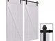 CCJH 12FT-363cm Scorrevole Binario ruote rulli hardware della Porta Kit Accessori per Dopp...