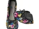 Scholl Ballerine & Flats pb Flower, Multicolore, 35.5 EU