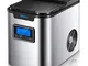 Macchina Ghiaccio, Yabano Icemaker, Fabbricatore cubetti 3 misure, 12Kg/24 ore, 150 Watt,...