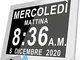 Orologio Parete Sveglia Digitale Da Comodino Calendario Orologio Giorno per La Perdita Di...