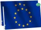 rhungift - Bandiera dell'Unione Europea, 90 x 150 cm, Cuciture Doppie e Bordi rinforzati,...
