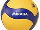 MIKASA Pallone Volley Gara V200W, Unisex Adulto, Blu/Giallo, 5