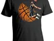 bubbleshirt Tshirt Basket- NBA- Pallacanestro- Slam Dunk- - in Cotone