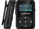 KLANGTOP Lettore MP3 clip sportiva Bluetooth con radio FM Registrazione vocale Riproduzion...